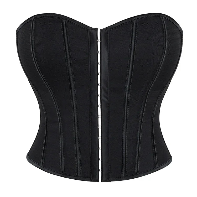 Leopard Print Strapless Corset Crop Top - USA Made Quality