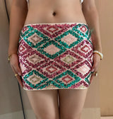 Sparkly Sequin Y2K Mini Skirt