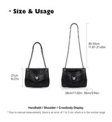 BAFELLI Genuine Leather Chain Bag – Chic Crossbody Tote