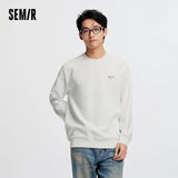 Semir Unisex Sweatshirt Regular Shoulder Crew Neck Soft Cotton Feel Pullover Everyday Casual Style Autumn Top 2026