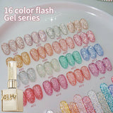 XEIJAYI 16Pcs 15ml Gel Nail Polish Set,UV LED Soaking Nail Gel, Semi-Permanent, DIY Salon Quality Nail Art Gel For Spring