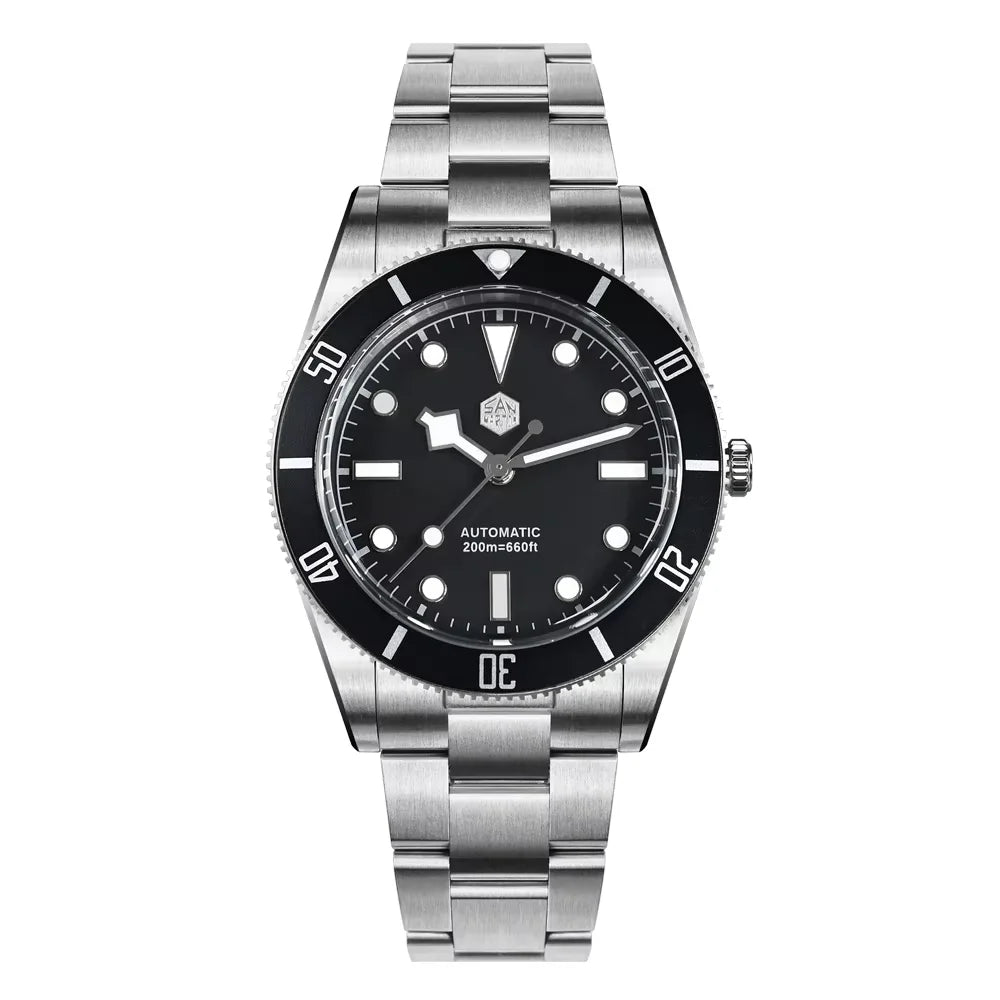 San Martin New 37mm BB54 Vintage Diver Watch ST2130 Automatic Mechanical Men Wristwatch Sapphire Luminous Waterproof 200m SN0138
