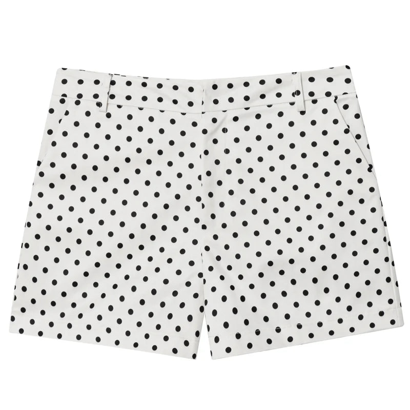 HXAO Polka Dot Bomber Jacket – Women's Zip-Up Coat
