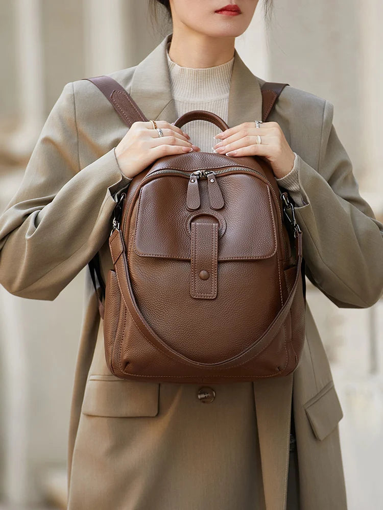 HOT ZOOLER Full Skin 100% Genuine Leather Backpack Women's Bag Classic 2026 New Large Backpack Designer Business Need #SC1700
