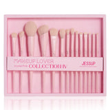 Jessup Professional Makeup Brush Set | 10–14 Pcs
