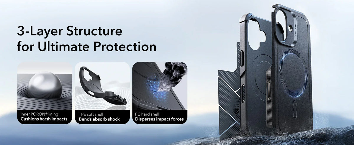 ESR Magnetic iPhone Case with Camera Stand