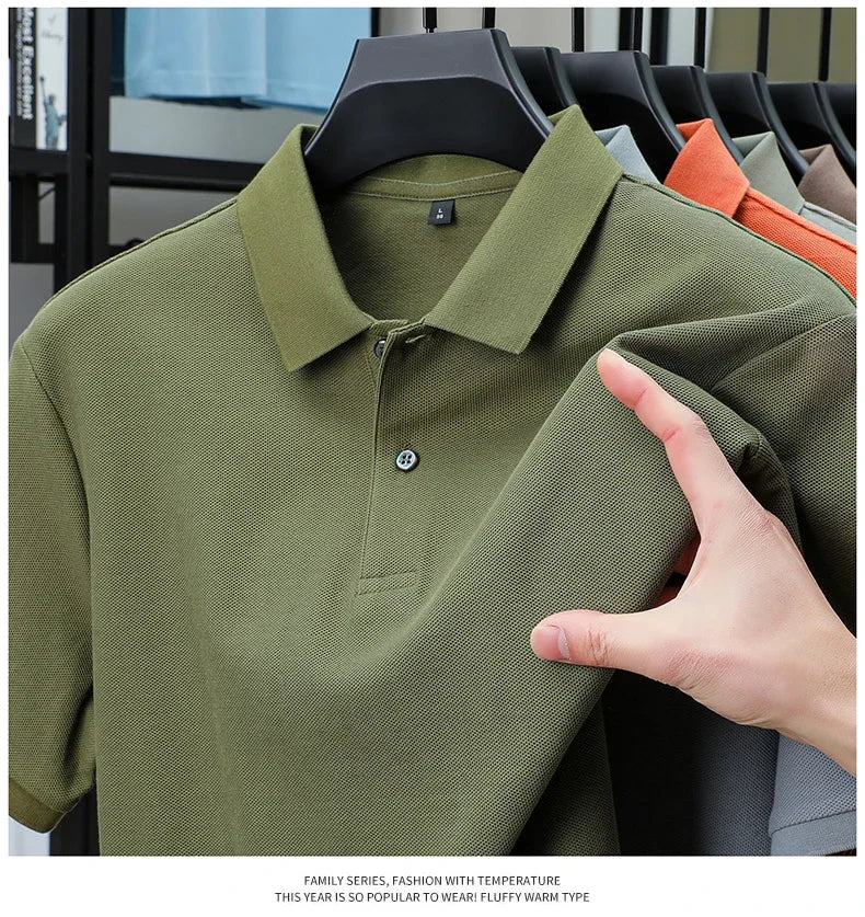 Men's Premium Cotton Polo Shirt – 19 Colors
