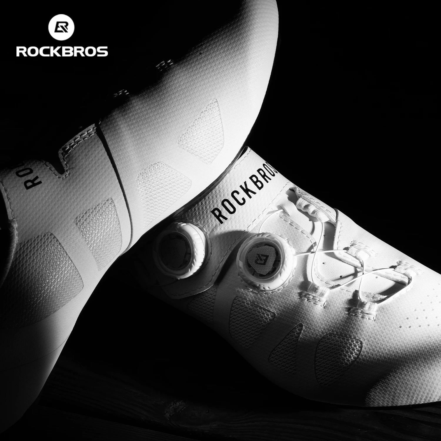 ROCKBROS Professional Cycling Shoes Knob Buckle Fastening Road Bike Self-Locking Shoes Bicycle SPD Cleats Shoes Cycling Footwear