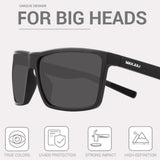 MAXJULI Polarized Extra Big Sunglasses for Men Women with Big Heads UV 400 Protection Sun glasses 8125