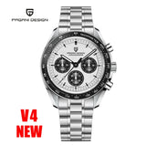 PAGANI DESIGN 2026 New Moon Men's Watches Luxury Quartz Watch For Men VK63 Chronograph AR Sapphire Mirror Ceramic Bezel Luminous