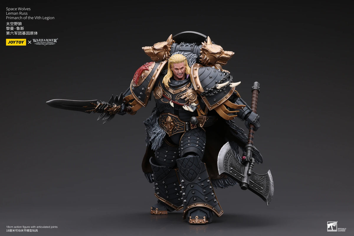 JOYTOY Warhammer 40k 1/18 Action Figures Space Wolves Leman Russ Primarch of the VIth Legion