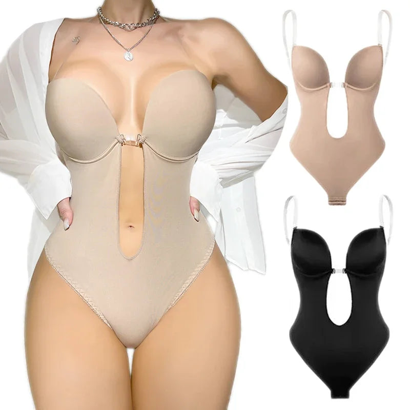 Deep V-Neck Body Shaper