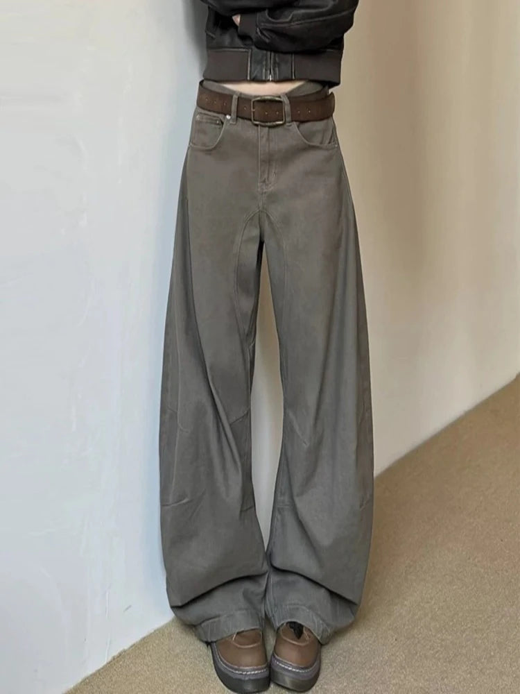 Women's Vintage High-Waist Wide-Leg Jeans