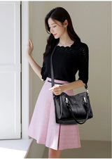 Genuine 3 Layers High Quality Soft Leather Ladies Shoulder Crossbody Bags for Women Luxury Handbags Women Bags Designer
