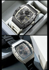 Men's Sport Chronograph: Stainless Steel Waterproof Quartz Watch