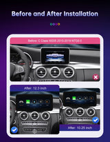 Linux CarPlay Screen for Mercedes-Benz W205 GLC V-Class | Wireless Android Auto