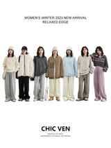 Women's High-Waisted Drawstring Wide-Leg Pants