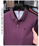 Premium Cotton Embroidered Long Sleeve Polo Shirt