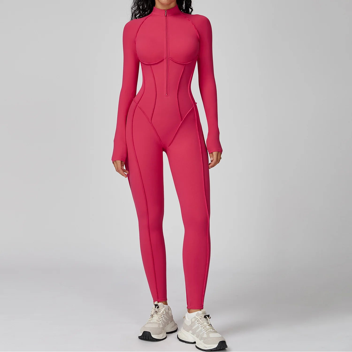 Long-Sleeved Performance Yoga Bodysuit