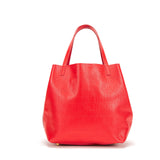CHCH Women's Handbag Brand Classic Cow Leather Steel Stamped Large Capacity Tote Bag Business Commuter Shopping Bag
