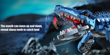 805PCS Blue Dinosaur Building Blocks Toys Model Mosasaurus Dinosaur Assemble Puzzle Bricks Toy Sets For Kid Ornament Gifts
