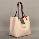 Elegant Leather Bucket Bag