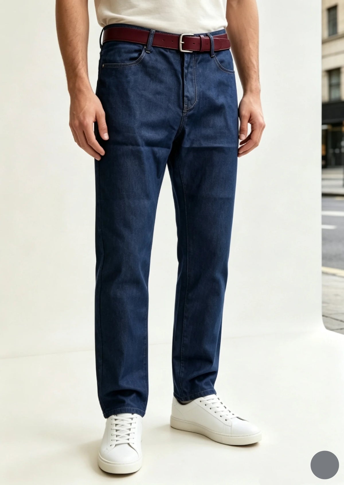 Men's Straight-Leg Ankle Jeans