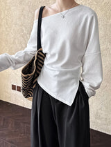 Women's Pleated Relaxed-Fit Sweatshirt