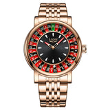 LIGE Men's Rotating Dial Quartz Watch — Luminous, Waterproof, Creative Design