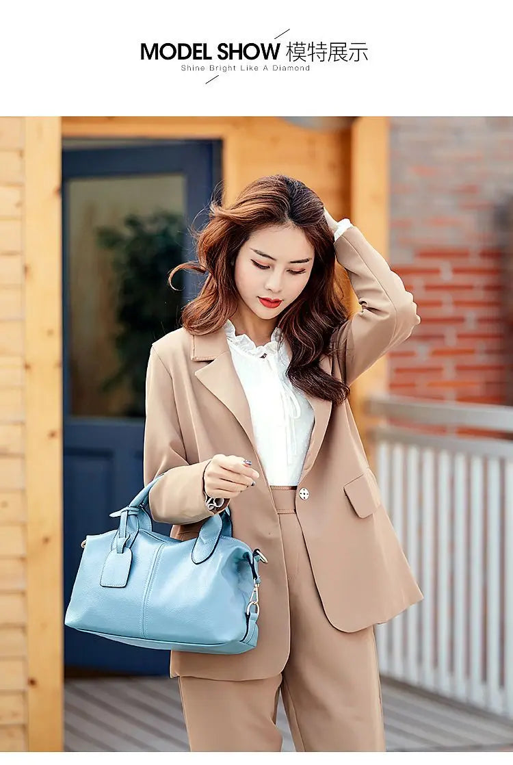 Women Handbags 2024 New Lychee Pattern Women's Korean Version Sweet And Fashionable Soft Women's Bag