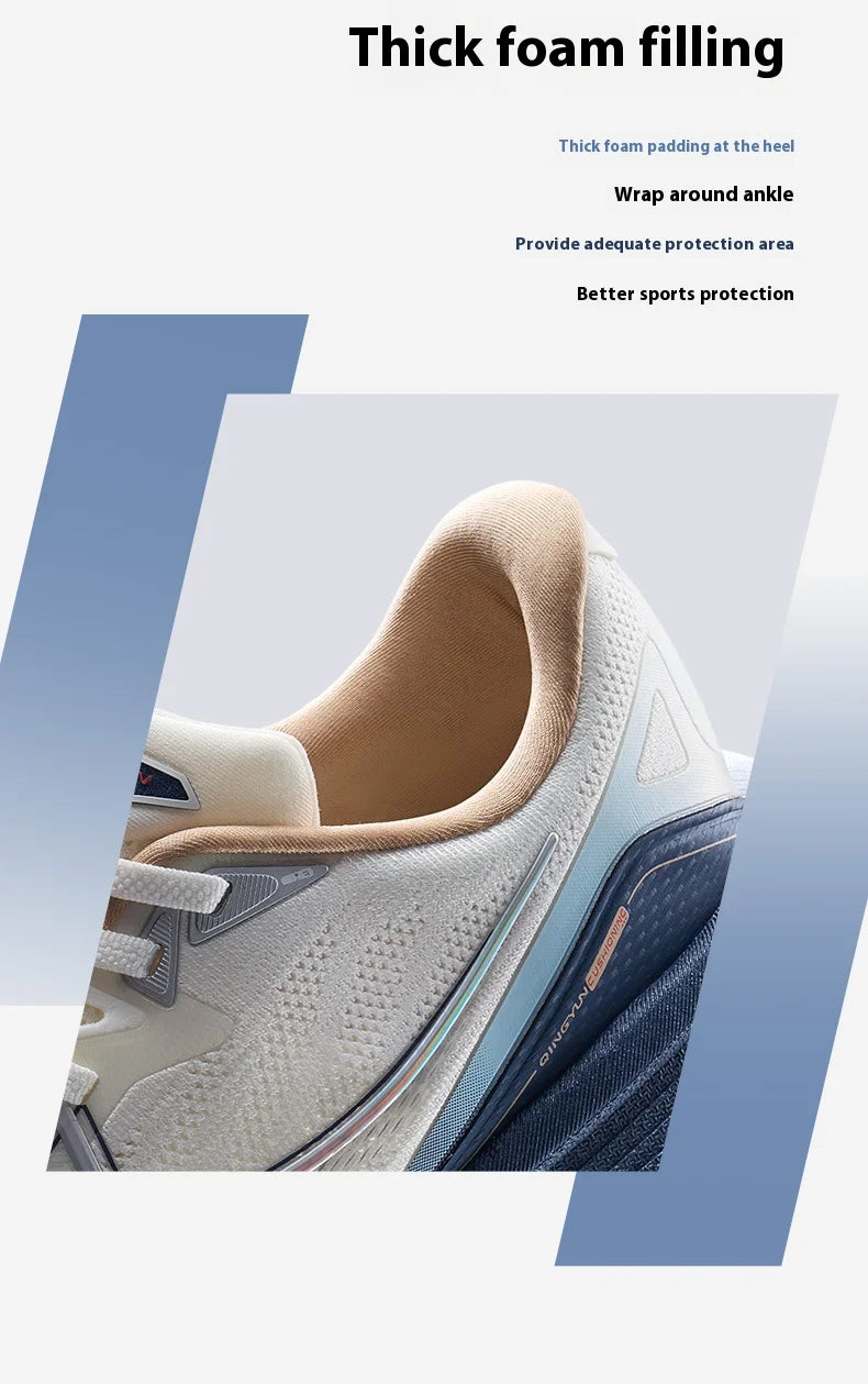Xtep QINGYUN Running Shoes for Men 2025 Spring Lightweight Cushioned Wear-Resistant Training Professional Sneaker 975119110053