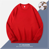 Custom Embroidery Logo Solid Sweatshirts Spring Autumn Warm Sweatshirt High Quality Men Tops Male Brand Hip Hop Pullover