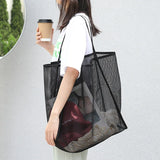 Women's Mesh Tote Bag for Beach & Shopping