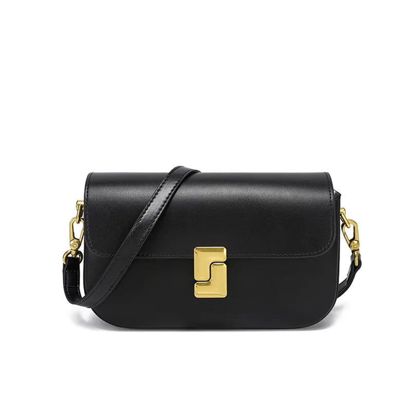 Genuine Leather Woman Bag Small Square Shoulder Bag Handbags Ladies Crossbody Bags Luxury Designer Minimalism Bag Tofu Bag
