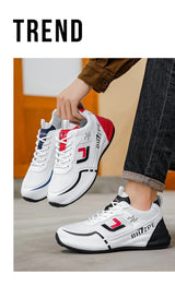 Men's Breathable Colorblock Low-Top Sneakers