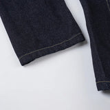 Y2K Vintage Patchwork Denim Jacket – Retro Streetwear Long-Sleeve Coat
