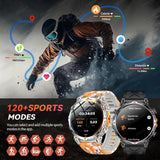 New Upgrade GPS Outdoor Sports SmartWatch Men With 5ATM Swim Compass Altimeter 1.56" AMOLED Heart Rate Bluetooth Call Smartwatch