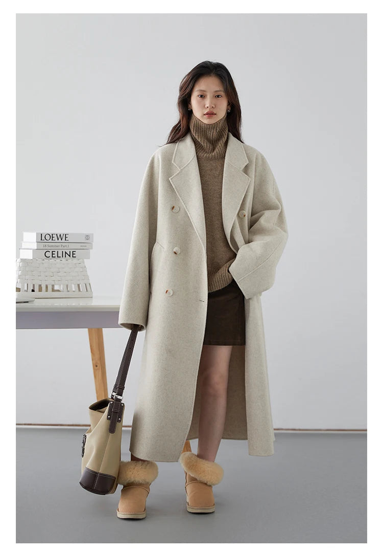 Retro Double-Sided Woolen Overcoat