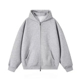 Women Grey Angel Wing Embroidered Hoodie Cute Kawaii Pullover Sweatshirt Wing Decoration Back Y2K Street Harajuku Loose Pullover
