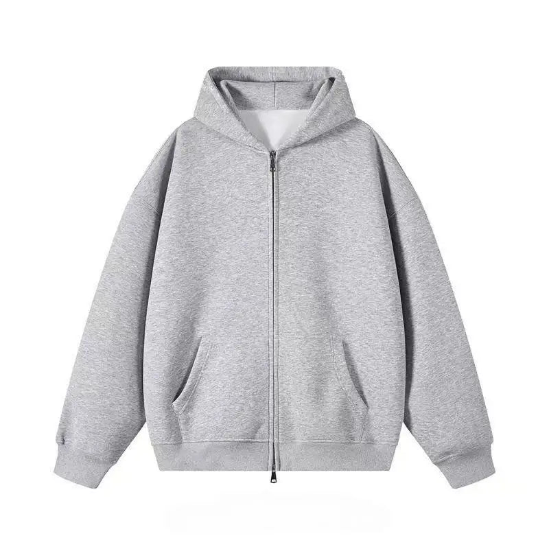 Women Grey Angel Wing Embroidered Hoodie Cute Kawaii Pullover Sweatshirt Wing Decoration Back Y2K Street Harajuku Loose Pullover