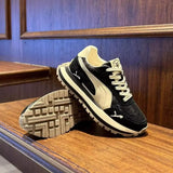 Men's Thick-Sole Leather Board Shoes — Breathable, Height-Boosting, Non-Slip