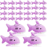 12-48Pcs Shark Plush Keychain Mini Stuffed Animal 3.94" Shark Party Favors Bulk Soft Tiny Shark Keychain Shark Backpack Keychain