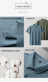 Premium 100% Cotton Polo Shirt for Men | Smart Casual