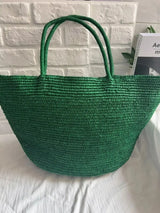 2026 Large Handwoven Rattan Tote Bag for Women Natural Straw Beach Bag Purse Luxury Shoulder Bags Handbag Summer