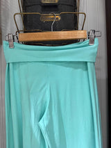 Women's Foldover Low-Rise Straight-Leg Pants