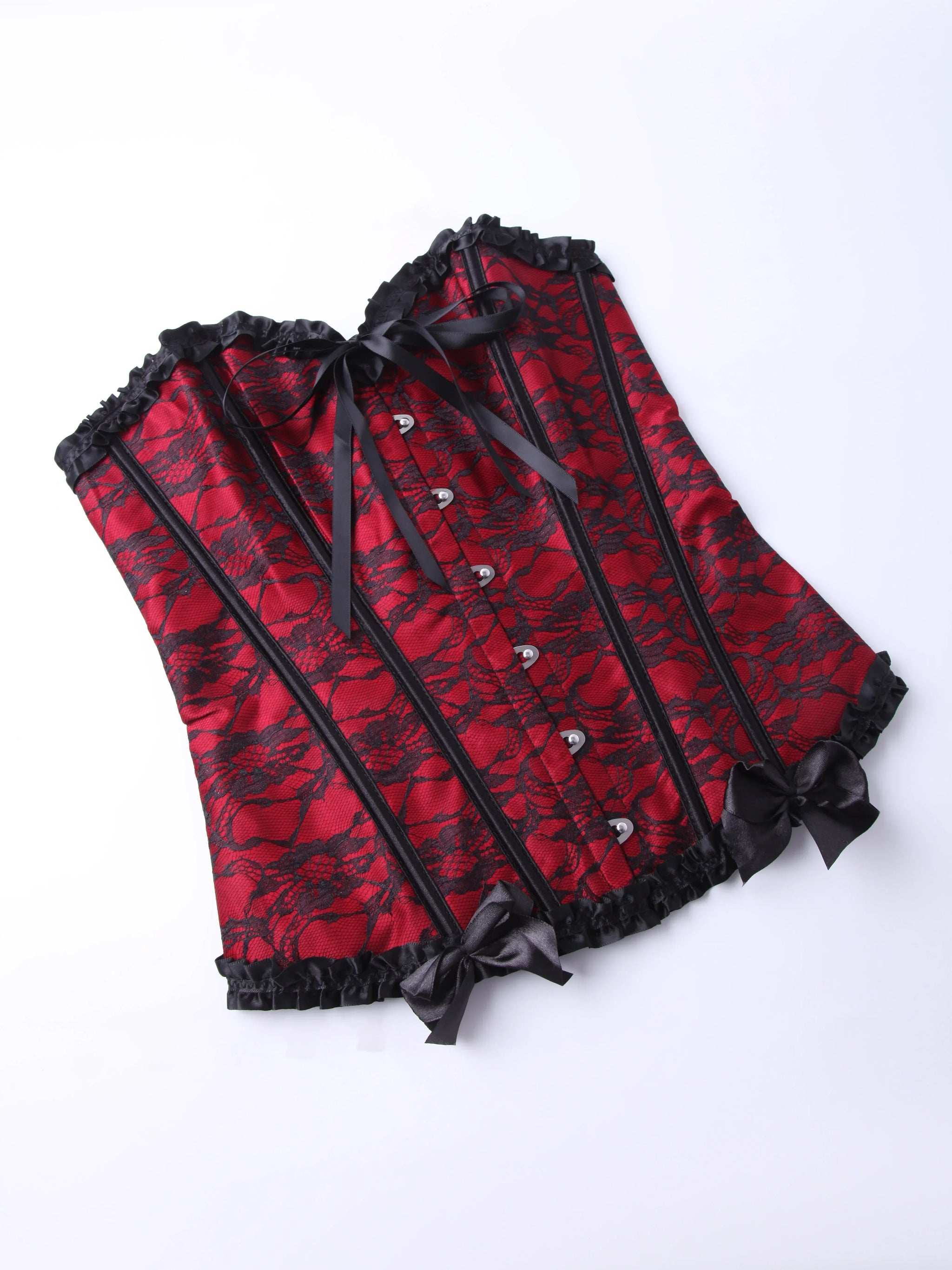 USA-Made Strapless Butterfly Lace-Up Court Corset