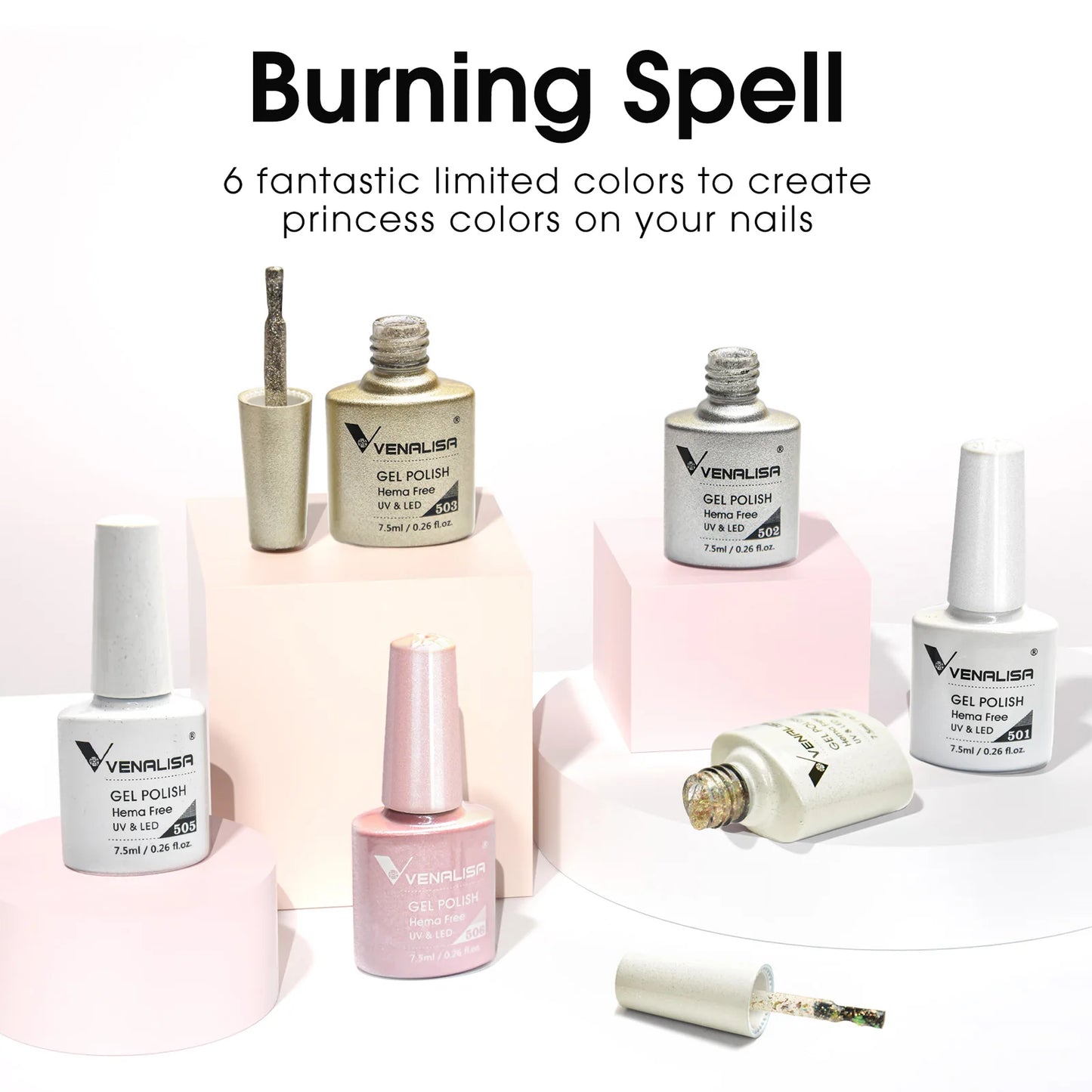 Venalisa TPO/HEMA-Free 6pc Gel Polish Kit 7.5ml
