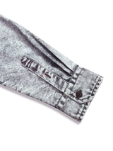 New style denim shirt, long-sleeved, new trend, men's casual shirt, versatile and high-end, double-pocket tie-dye top, color-mat