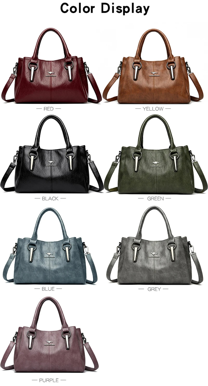 High Quality Cow Leather Ladies Handbags Fashion Luxury Female Messenger Tote Bags Women Genuine Leather Shoulder Crossbody Sac