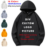 Custom Logo Cotton Pullover Hoodie